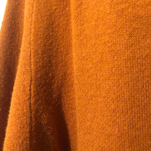 Maeve Anthropologie Midi Sweater Dress Womens Medium Orange Rust Tunic - Picture 7 of 10
